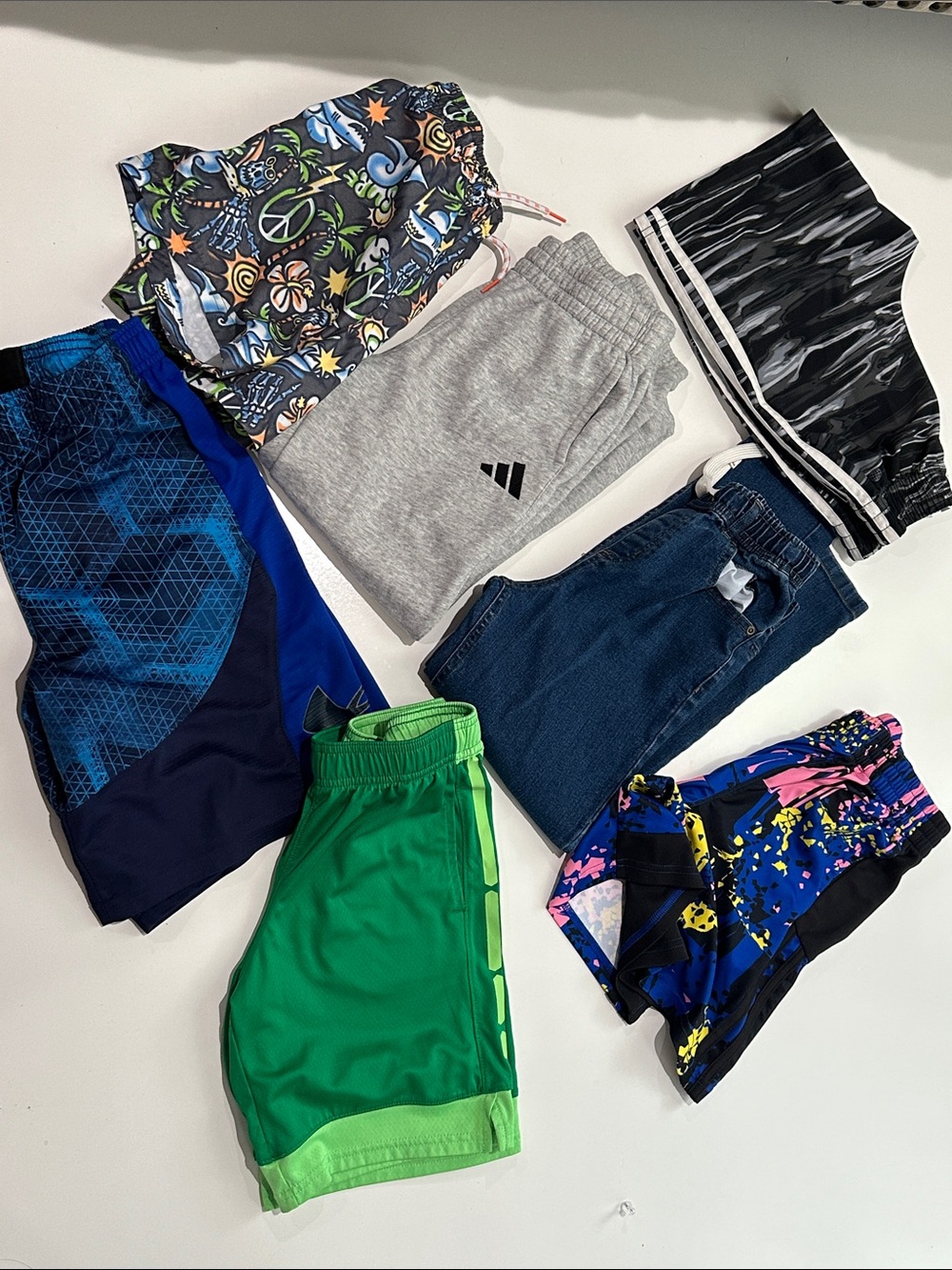 Assorted Kids Athletic Shorts - Multi Color Size 8